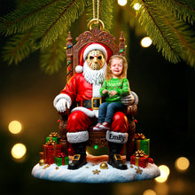 Load image into Gallery viewer, Horror Santa Custom Photo Ornament - Unique Personalized Christmas Gift for Friends, Family & Collectors Ornament PopCulturePrints