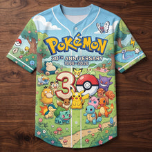 Load image into Gallery viewer, Celebrate 30 Years of Adventure with a Personalized Jersey Shirt - Perfect Custom Gift for Pokémon Fans AOP Products PopCulturePrints