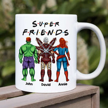 Load image into Gallery viewer, Super Friends Personalized Hero Mug Coffee Mug PopCulturePrints