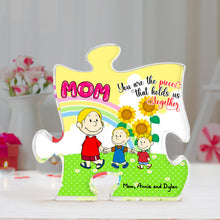 Load image into Gallery viewer, Personalized Acrylic Plaque for Mom with Kids Design Shaped Plaques PopCulturePrints
