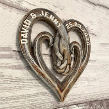 Load image into Gallery viewer, Personalized Forever Love Wood Sign for Couples Wood Sign PopCulturePrints