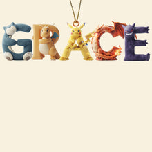 Load image into Gallery viewer, Adventure Awaits with Personalized Adventure Alphabet Custom Name Ornament - Unique Gifts for Everyone Ornament PopCulturePrints