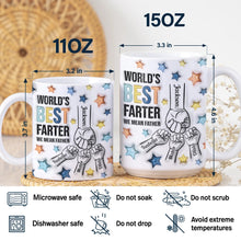 Load image into Gallery viewer, World's Best Farter, I Mean Father - Personalized 3D Inflated Effect Mug Mug PopCulturePrints