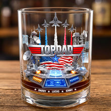 Load image into Gallery viewer, “The Best Dad Ever” - Personalized Sky Commander Round Glass - Custom Gift for Dads, Grandpas, and Father Figures Glass PopCulturePrints