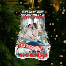 Load image into Gallery viewer, Romantic Personalized Christmas Ornament for Couples Ornament PopCulturePrints