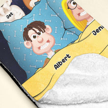 Load image into Gallery viewer, Custom Movie Lover Blanket for Couples & Dogs - Valentine's Day Gifts Blanket PopCulturePrints