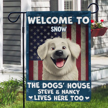 Load image into Gallery viewer, Welcome To The Dog House - Personalized 3D Effect Flag Flag PopCulturePrints