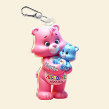 Load image into Gallery viewer, “You're the Best, Mommy!” - Personalized Sweet Bear Keychain for Autism Moms Keychains PopCulturePrints