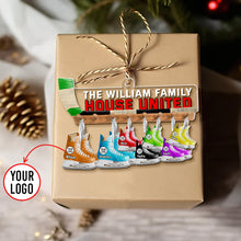 Load image into Gallery viewer, Custom Family Christmas Ornament - House Divided Ice Skates Ornament PopCulturePrints