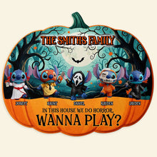 Load image into Gallery viewer, Cute Pumpkin Family Doormat - Personalized Decor for Halloween Lovers Doormat PopCulturePrints