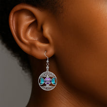 Load image into Gallery viewer, "Embrace the Magic of Nature" - Personalized Triple Moon Tree of Life Earrings - Unique Gift for Wicca Lovers, Spiritual Seekers, and Any Special Occasion Earrings PopCulturePrints