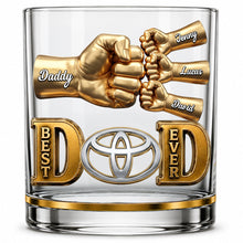 Load image into Gallery viewer, Best Dad Mug - Unique Personalized Gift for Father's Day Glass PopCulturePrints