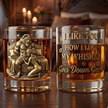 Load image into Gallery viewer, I Like You, How I Like My Whiskey - Personalized Couple Glass Set Glass PopCulturePrints