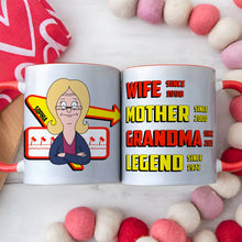 Load image into Gallery viewer, Celebrate the Legend: Personalized Grandma Coffee Mug - Custom Gift for Mom and Wife Coffee Mug PopCulturePrints