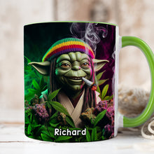 Load image into Gallery viewer, Personalized Rasta Jedi Weed Lover Coffee Mug Coffee Mug PopCulturePrints