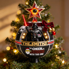 Load image into Gallery viewer, "May the Cheer Be Strong" - Personalized Tree Topper for Family Christmas Gifts Ornament PopCulturePrints