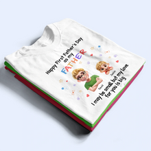 Load image into Gallery viewer, Happy First Father's Day as my DADDY - Personalized Combo T-Shirt & Baby Onesie for Dad and Grandpa T-shirt PopCulturePrints