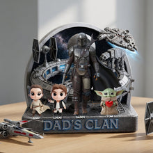 Load image into Gallery viewer, “Conquer With Dad” - Personalized Acrylic Plaque for Dads | Unique Gift for Dads and Grandpas Shaped Plaques PopCulturePrints