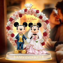 Load image into Gallery viewer, “Happily Ever After” - Personalized Light Box Gift for Couples Light Box PopCulturePrints