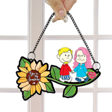 Load image into Gallery viewer, You're My Sunshine Personalized Suncatcher Ornament for Couples Suncatcher PopCulturePrints
