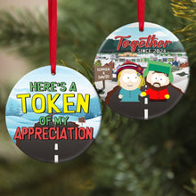 Load image into Gallery viewer, Custom Couple Christmas Ornament - Personalized Token of Appreciation | Valentine's Day Gifts Ornament PopCulturePrints