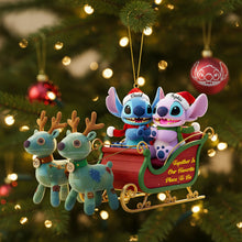 Load image into Gallery viewer, Together Is Our Favorite Place To Be - Personalized Christmas Ornament for Couples Ornament PopCulturePrints