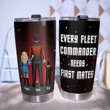 Load image into Gallery viewer, Personalized Space Dad Tumbler - Best Dad Gift Tumbler Cup PopCulturePrints