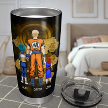 Load image into Gallery viewer, Personalized Super Dad Tumbler - Inspired by Iconic Heroes Tumbler Cup PopCulturePrints