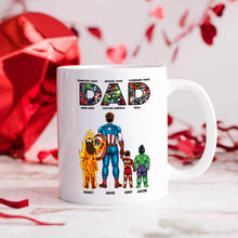 Load image into Gallery viewer, Superdad Personalized Coffee Mug - Perfect Gift for Father's Day Coffee Mug PopCulturePrints