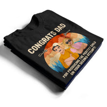Load image into Gallery viewer, Congratulations Dad! Celebrate Perfect Parenting - Personalized T-Shirt T-shirt PopCulturePrints