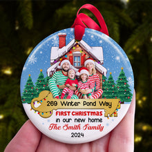 Load image into Gallery viewer, Personalized First Christmas in New Home Ornament Ornament PopCulturePrints
