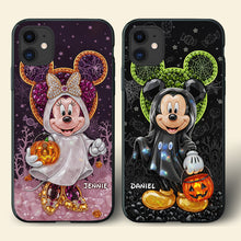 Load image into Gallery viewer, Spooktacular Love: Personalized Halloween Phone Case for Couples Phone Case PopCulturePrints