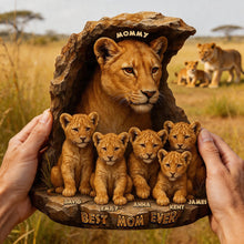 Load image into Gallery viewer, Hug From Your Cubs - Personalized Mom Gift for Mother's Day Shaped Plaques PopCulturePrints