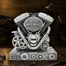 Load image into Gallery viewer, "Rev up Your Passion: Unleash Your Inner Biker - Personalized Acrylic Plaque for Motorcycle Enthusiasts" Shaped Plaques PopCulturePrints