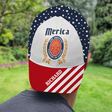Load image into Gallery viewer, Personalized American Pride Dad Cap - Independence Day Edition Caps PopCulturePrints
