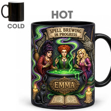 Load image into Gallery viewer, “Brew Up Some Magic!” - Personalized Spooky Brew Magic Mug - Gift for Witch Lovers