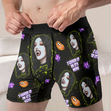 Load image into Gallery viewer, Custom Halloween Boxer Shorts for Couples - I Licked It So It's Mine Boxer Briefs PopCulturePrints