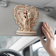 Load image into Gallery viewer, Drive Safe, My Butt Would Be So Lonely - Cheeky Skeleton Couple Car Visor Clip - Personalized Gift for Couples Car Visor Clip PopCulturePrints