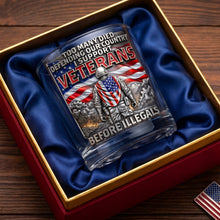 Load image into Gallery viewer, Proudly Supporting Our Veterans - Personalized Round Glass Gift Glass PopCulturePrints