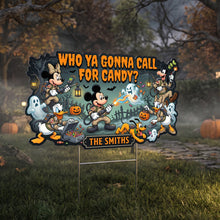 Load image into Gallery viewer, Who Ya Gonna Call For Candy? - Personalized Halloween Yard Sign for Families