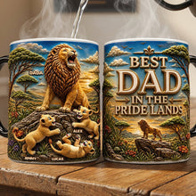 Load image into Gallery viewer, Best Dad in the Pride Lands - Personalized Magic Coffee Mug for Dad, Grandpa & More Coffee Mug PopCulturePrints