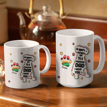 Load image into Gallery viewer, Happy Father's Day To A Pawsome Dad - Personalized 3D Inflated Effect Mug Mug PopCulturePrints