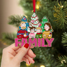 Load image into Gallery viewer, Personalized Movie Lover Family Christmas Ornament Ornament PopCulturePrints