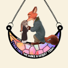 Load image into Gallery viewer, Personalized Together We Make a Great Team Acrylic Hanging Decor Suncatcher PopCulturePrints