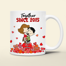 Load image into Gallery viewer, Personalized Couple Coffee Mug - Together Since 2021 Coffee Mug PopCulturePrints