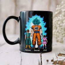 Load image into Gallery viewer, Super Saiyan Dad Personalized Mug - Best Gift for Anime Fans Coffee Mug PopCulturePrints
