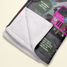 Load image into Gallery viewer, Personalized Jeep Girl Tire Cover - Yes, This Is My Jeep Blanket PopCulturePrints