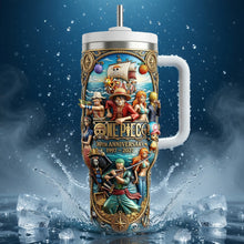 Load image into Gallery viewer, Celebrate 30 Years of Adventure: Custom Anime Tumbler - Perfect Gift for Anime Fans Tumbler Cup PopCulturePrints