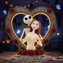 Load image into Gallery viewer, Love is Eternal - Spooky Couple Light Box - Personalized Gifts for Couples Light Box PopCulturePrints