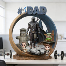 Load image into Gallery viewer, #1 Dad: The Ultimate Father's Day Gift - Personalized Acrylic Plaque for Dads and Grandpas Shaped Plaques PopCulturePrints